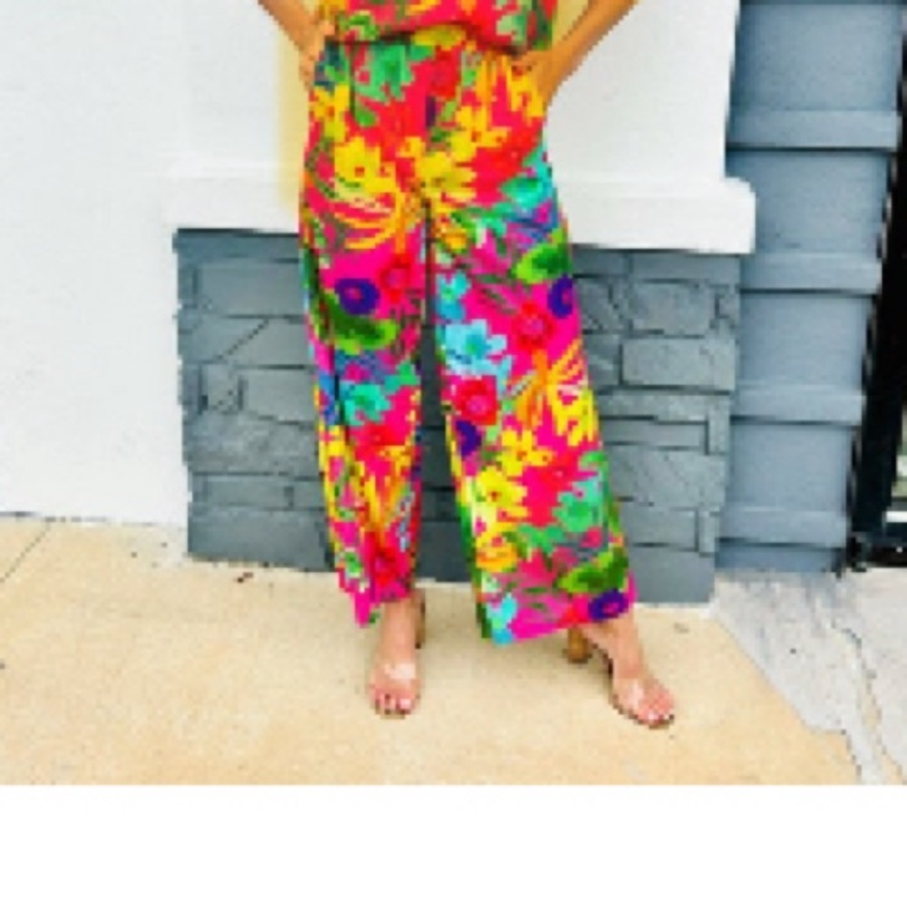 Tropical Poplin Pants by Fate size Small